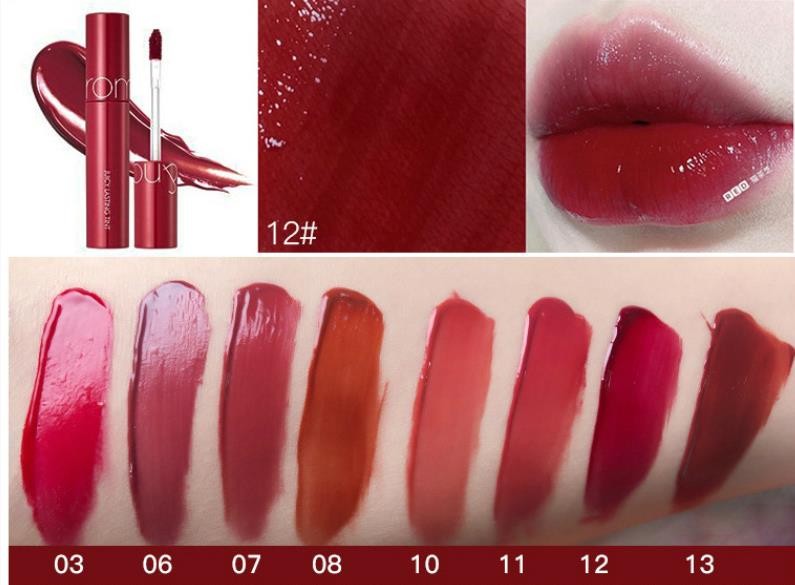 Romand Juicy Lasting Tint Lip Glaze Women Beauty Liquid Lipstick Lip Gloss Makeup Professional Cosmetics Silky Smooth