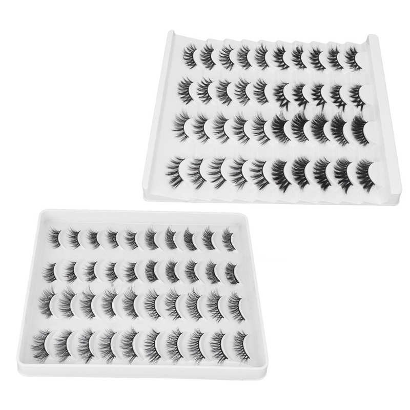 3D False Eyelashes Fluffy Handmade False Eyelashes Enlarge Comfortable Eyes For Dating Party Makeup