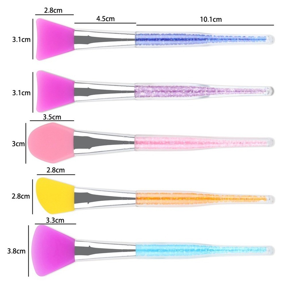 Soft Head Facial Mask Brush Silicone Makeup Brush Silicone Gel Makeup Brush DIY Beauty Tools Professional Makeup Brushes