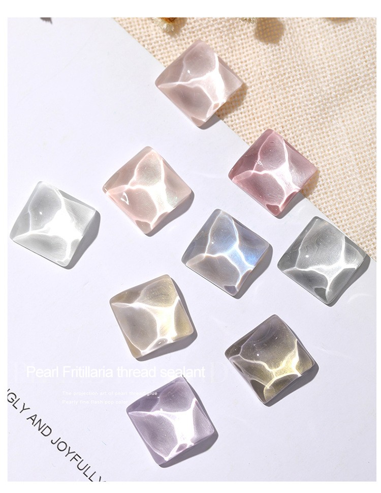 2022 commonly used nail gel fluorescent spar sham universal bright color cat eye mother of pearl nail gel