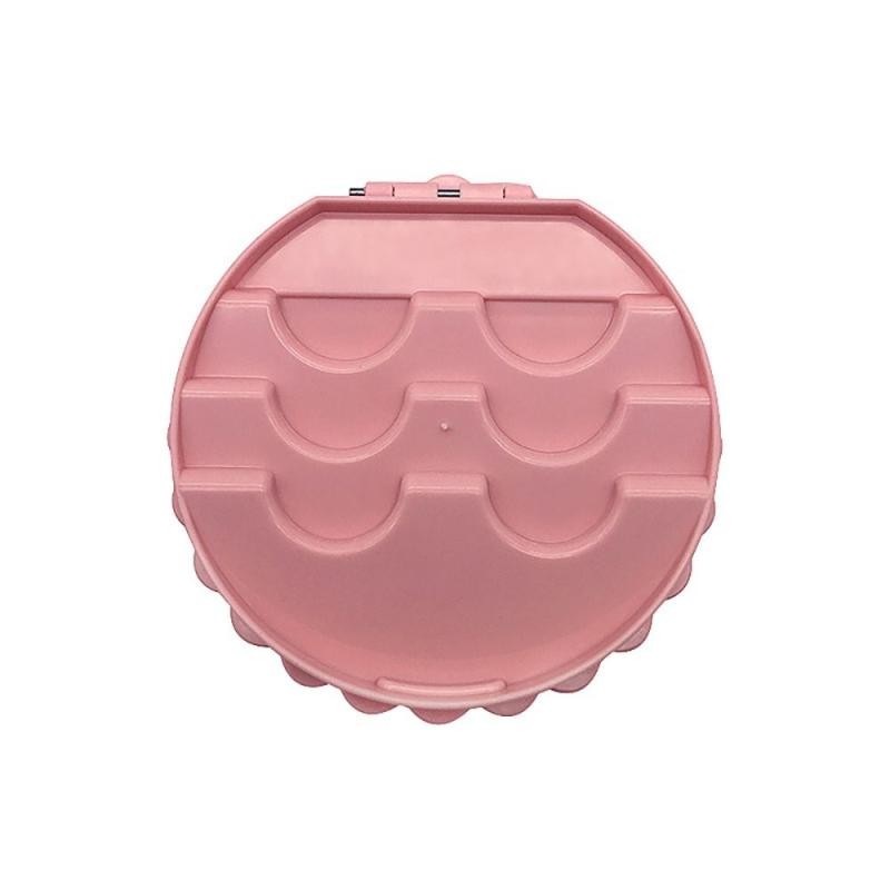 1pc Plastic Fake Eyelash Storage Box Makeup Cosmetic Magnetic Eye Lashes Cute Pink Flower Case Makeup Cosmetic Tools