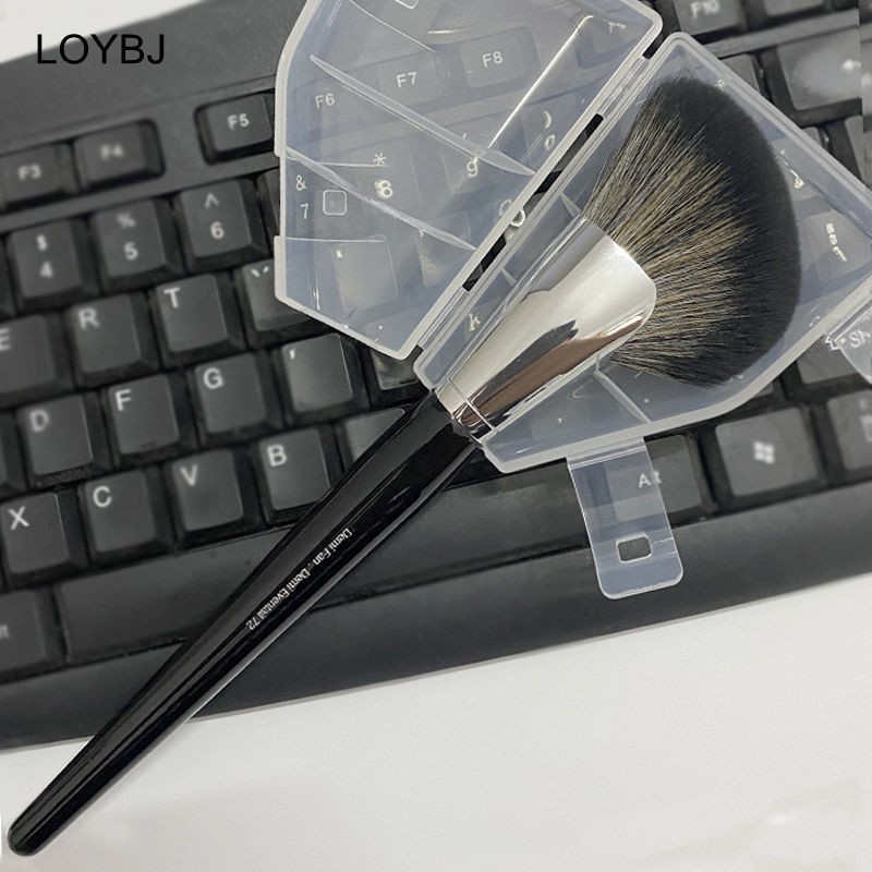 Loebig 72# Fan Contour Brush Professional Face Blush Highlighting Bronzer Contour Powder Brush Soft Synthetic Hair Sculpting Brushes