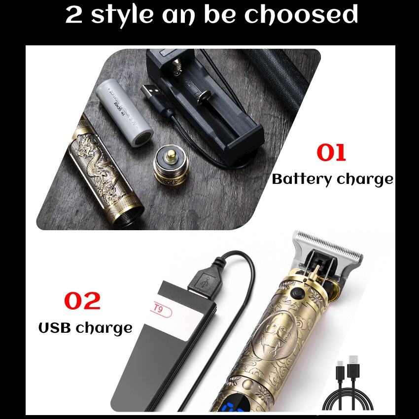 Hair Clipper Electric Hair Clipper USB Rechargeable Battery Man Shaver Trimmer For Men Barber Professional Beard Trimmer