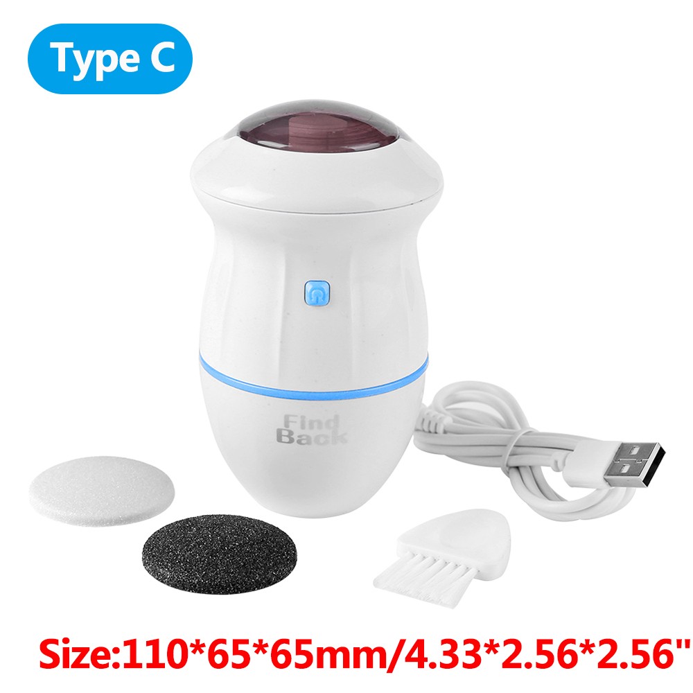 Electric Foot Scrubber Vacuum Absorber Dead Skin Removal Cracked Hard Skin Files Pedicure Foot File Cleaning Tools