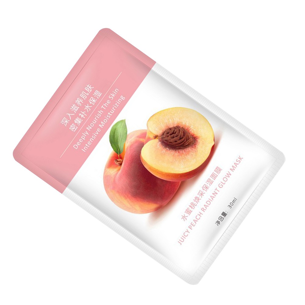 30ml Fruit Plant Face Mask Shrink Pores Brightening Moisturizing Anti-aging Sheet Masks Moisturizing Face Skin Care