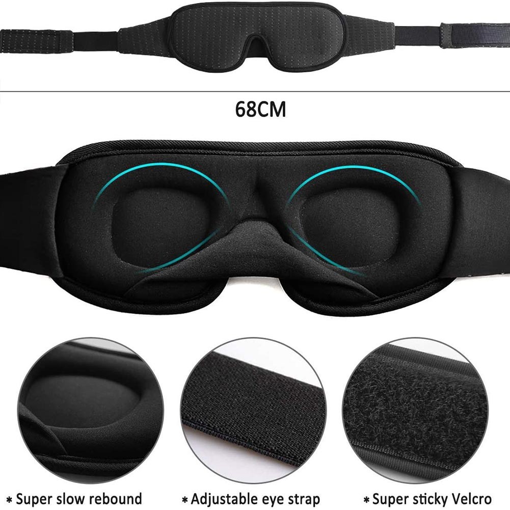 ثلاثية الأبعاد النوم Eyemask السفر الراحة المعونة قناع عين غطاء التصحيح pading لينة النوم قناع الغمامة العين الاسترخاء مدلك أدوات التجميل