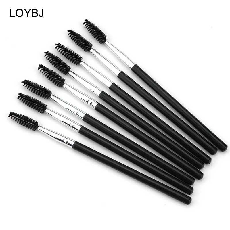 Loebig 2/5/10pcs Eyebrow Eyelash Makeup Brushes Set Cosmetic Lashes Mascara Eye Brow Cream Brush Beauty Eyebrow Lash Make Up Tools