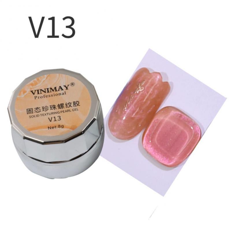 8ml Multi Shell Gel Nail Polish Semi Permanent Varnish UV Gel Base Top Coat for Nail Polish Gel DIY Nail Glitter Gel