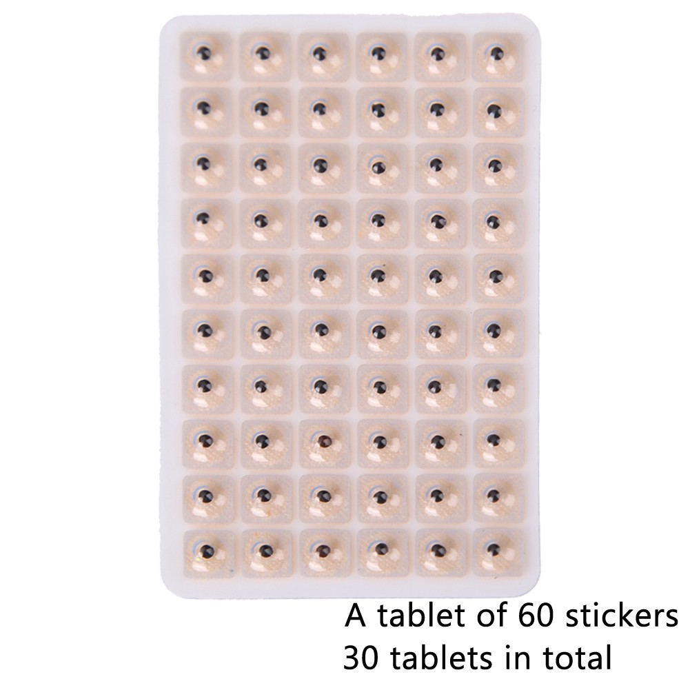 1800pcs Stickers Ears Relaxation Acupuncture Needle Ear Seed Vaccaria Ear Massage Ear Paster Press Seeds Health Care Tool