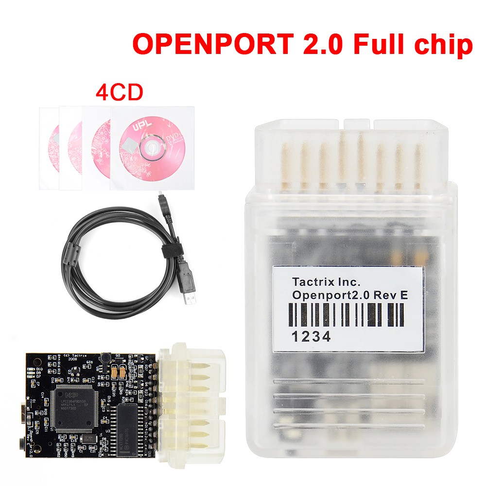 Overseas A+ Quality Chip Tactrix Openport 2.0 ECU Flash OBD 2 OBD2 Open Port 2 0 Chip Tuning Car Diagnostic Scanner