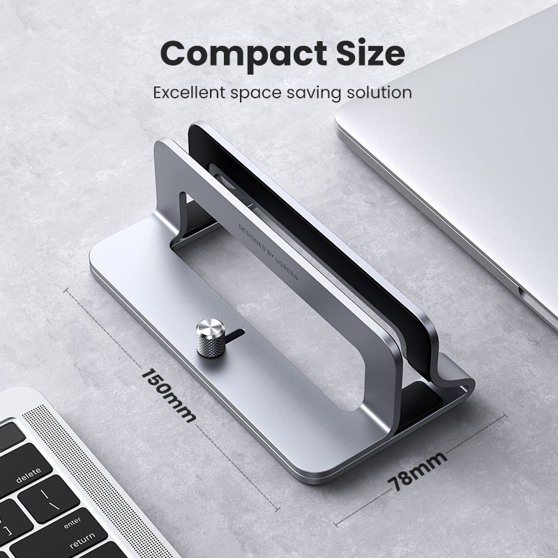 UGREEN Vertical Laptop Stand Holder for MacBook Air Pro Aluminum Foldable Notebook Stand Laptop Support MacBook Pro Tablet Stand