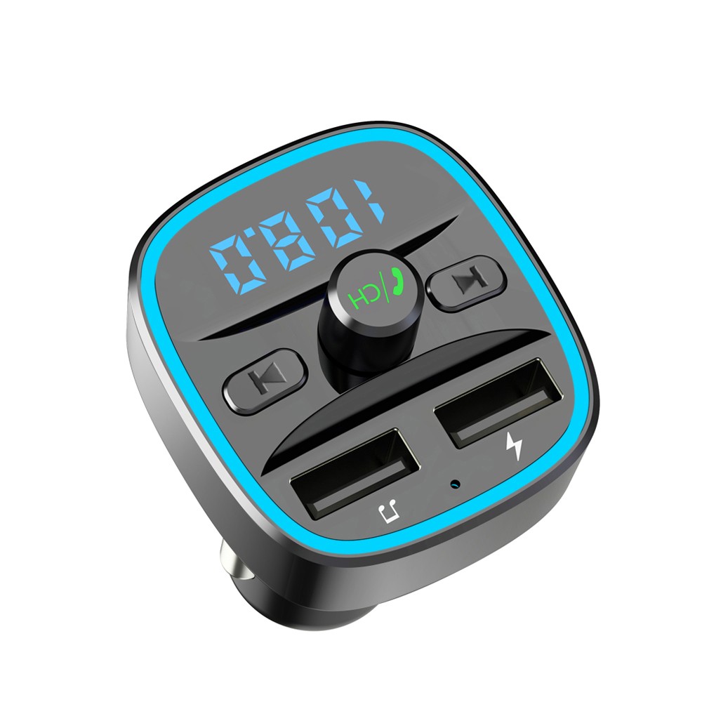 CDEN FM Transmitter Bluetooth 5.0 Free Car Camera Kit MP3 Music Player U Disk TF Card USB Receiver Car Charger Fast Charging