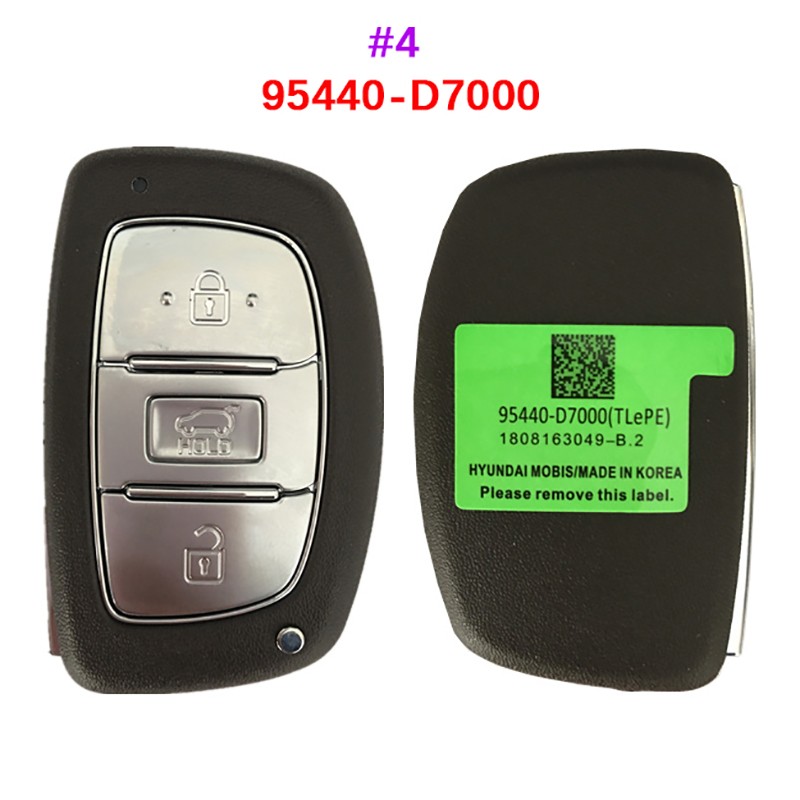 Aftermarket 3/4 Button Hyundai Tucson Smart Key 95440-D7010 95440-D3510 95440-D3000 D7000 D3500 D3010 D3110 2S610 D3100 F8000