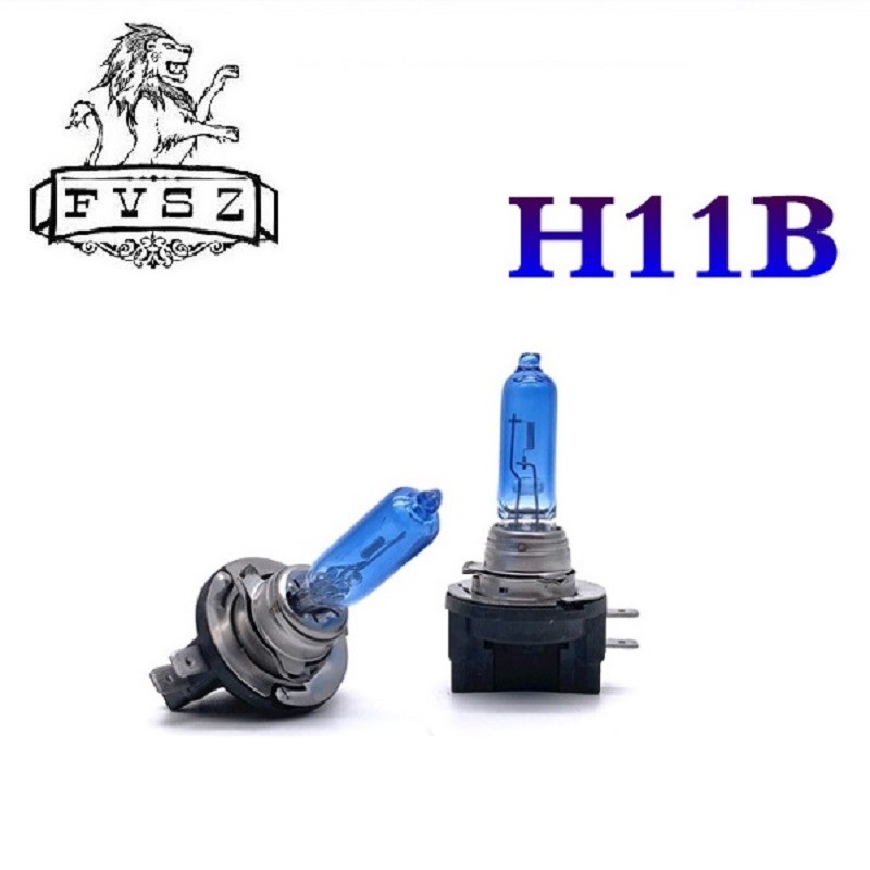 2pcs H11B 55W 5000K Car Headlight Bulb PgJy192 High Power Fog Light White Lamp Replacement