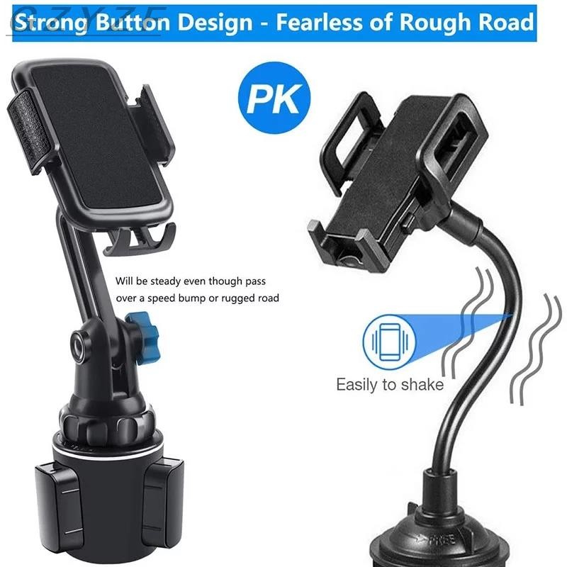 Adjustable Car Cup Holder Mobile Phone Mount Holder for Cell Phones Car Cup Phone Mount for Huawei Samsung