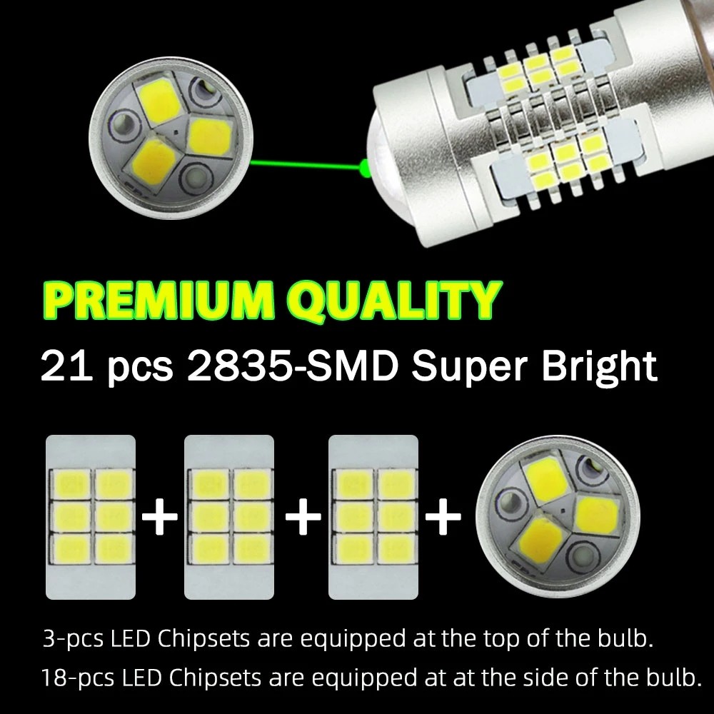 10pcs H8/H11/H16/HB4 9006/H10 9145 LED Fog Driving Light Bulb 2600LM 6000K White 21SMD 2835 VANSSI 4G21