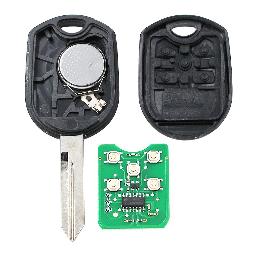 5 Button Remote Key Fob for Ford Expedition Explorer Taurus Flex 315/433MHz with 4D63 80bit FCC Chip: CWTWB1U793