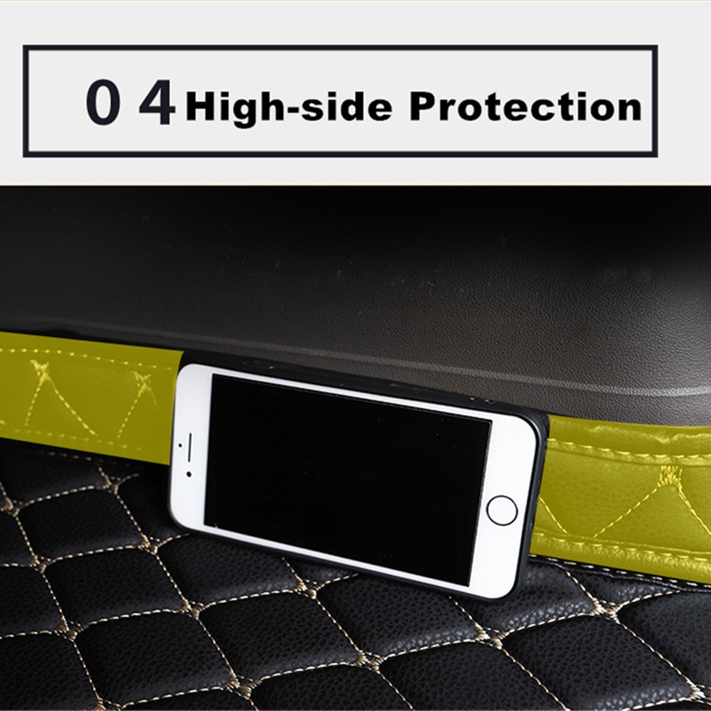 SJ 6 Colors Waterproof Car Trunk Mat Boot Tray Liner Rear Cargo Pad Fit For Infiniti Q70 (2013-14-15-16-17-18-2019 Year)