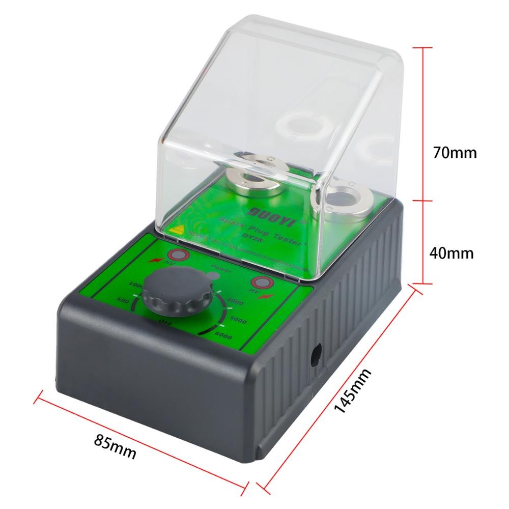 Car Spark Plug Tester DUOYI DY28 12V Dual Hole Analyzer Petrol Vehicle Detector Ignition Plug Analyzer Tools