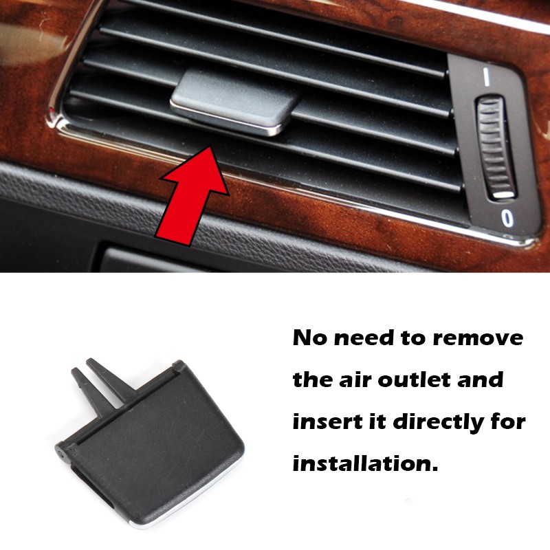 Front A/C Vent Clip Paddle Fit For BMW 3 Series E90 2004 - 2012 E91 Air Conditioning Outlet Modification Accessories Replacement