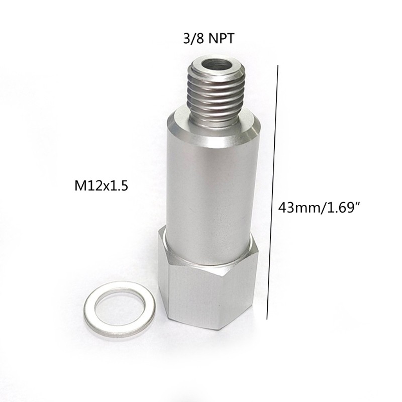 LS Engine Swap M12x1.5 Adapter To 3/8 NPT Water Coolant Temperature Sensor LS3 LS2 LQ4 LQ9 LS6 L92 L99 L33 LR4 551179L