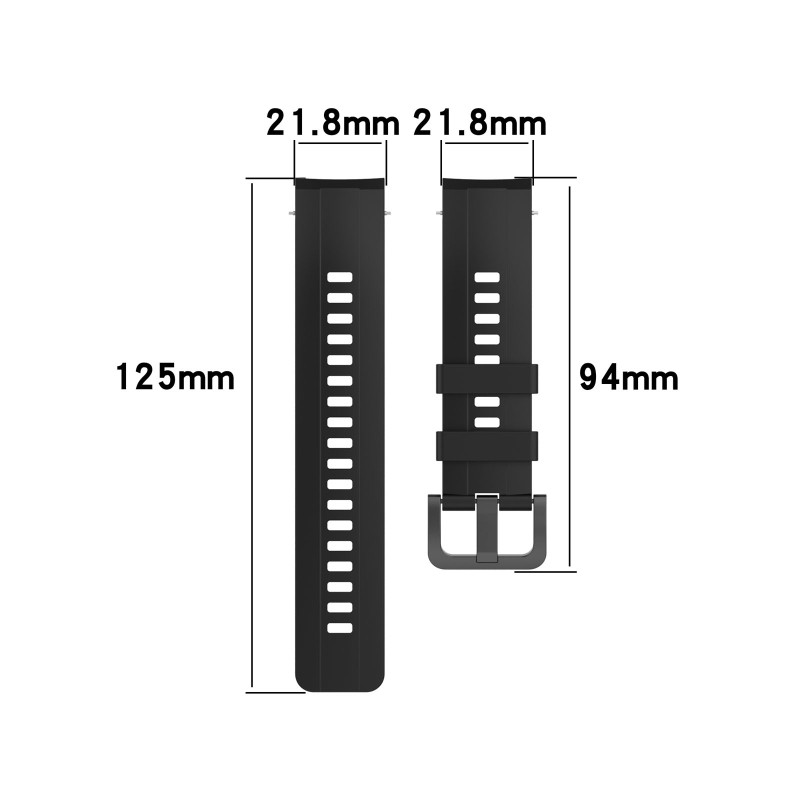 Replacement Sport Silicone Watch Band Wrist Strap for Huawei Honor GS Pro Smart Watches Adjustable