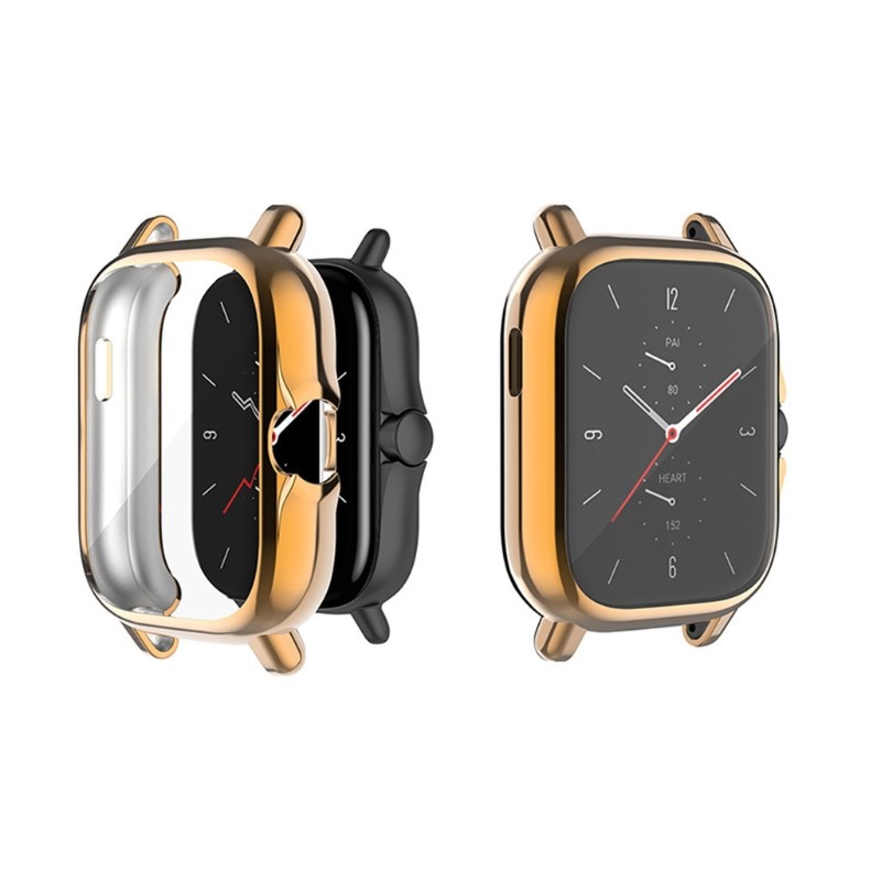 For Amazfit- GTS 2 Full Coverage Protective Case Cover Transparent TPU For Huami Amazfit GTS 2E Smart Watch Protector A1968 A06 21