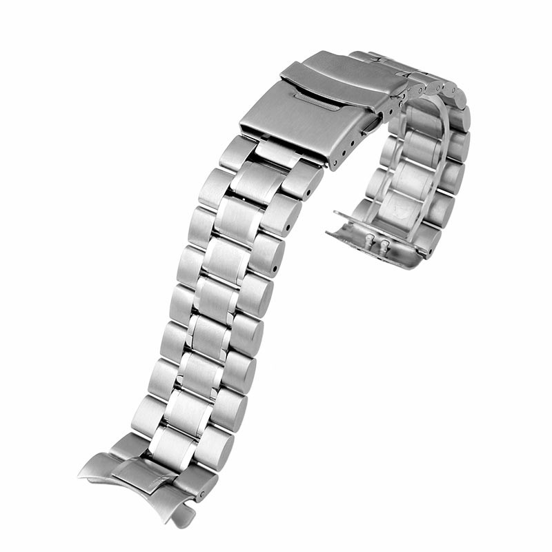 Stainless Steel Watchband Curved Strap Casio EFR-526/303/304/530/556/552 Men's BEM-506/501 Bracelet Wristband 20 22 24mm