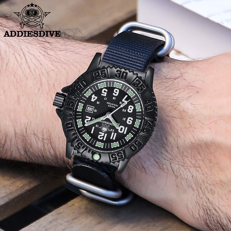 Addies-Men's Military Quartz Watch Sport Watch 50m Water Resistant Ultra Luminous Outdoor