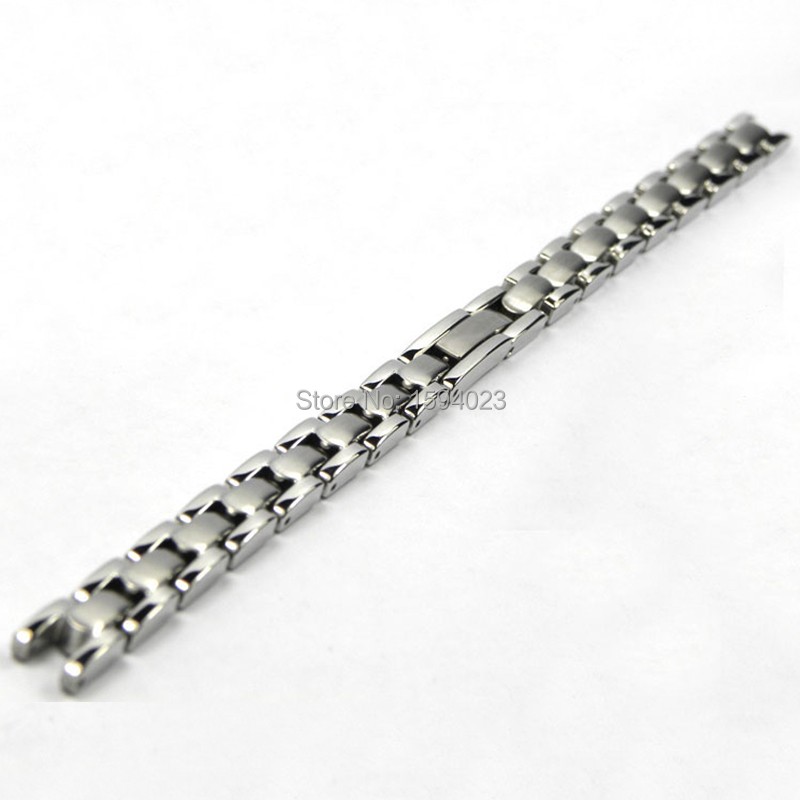 8mm T003209 watches watch parts female strip solid golden between gold and silver stainless steel watch band