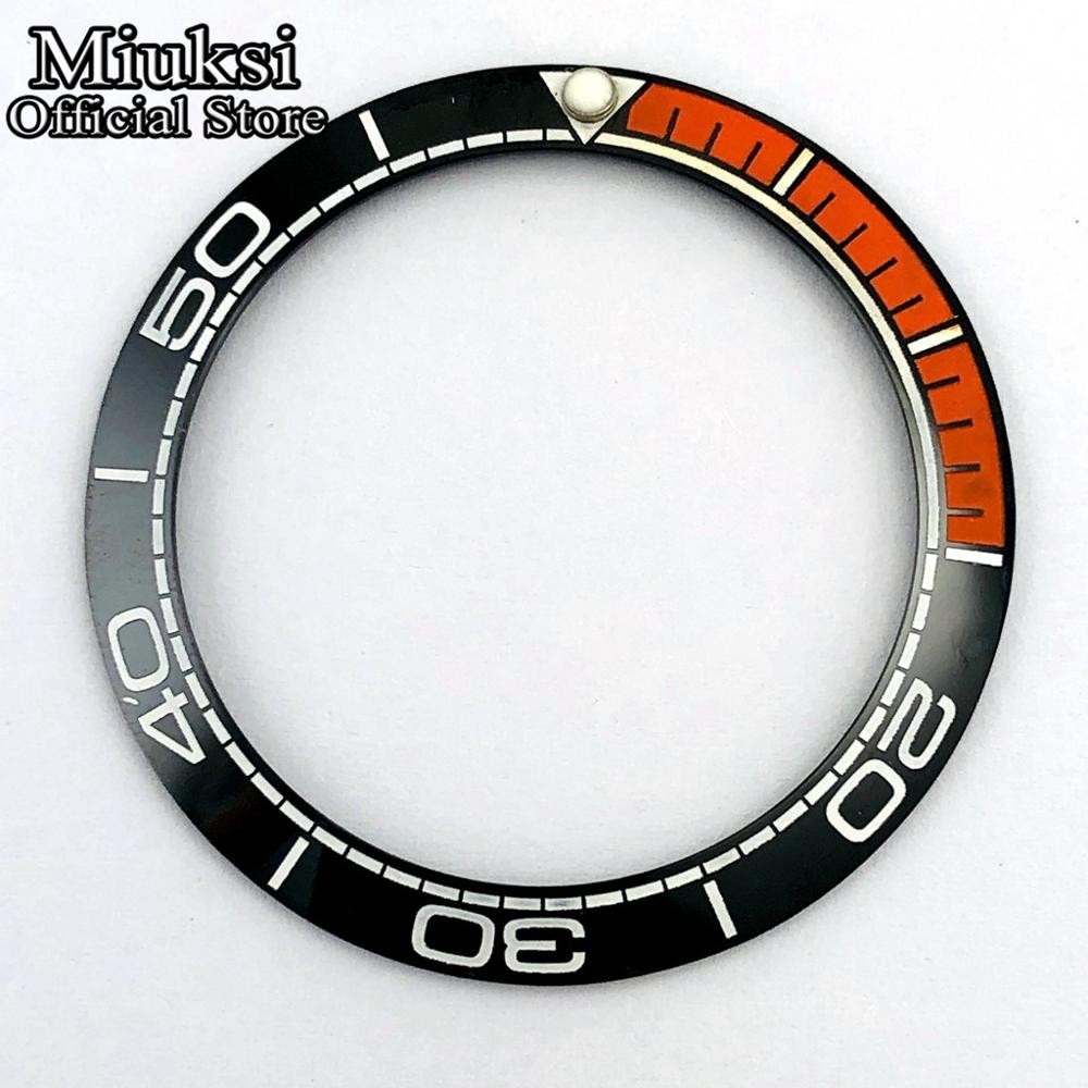 Miuksi 40mm high quality ceramic bezel watch parts fit 43mm watch case for watch sea