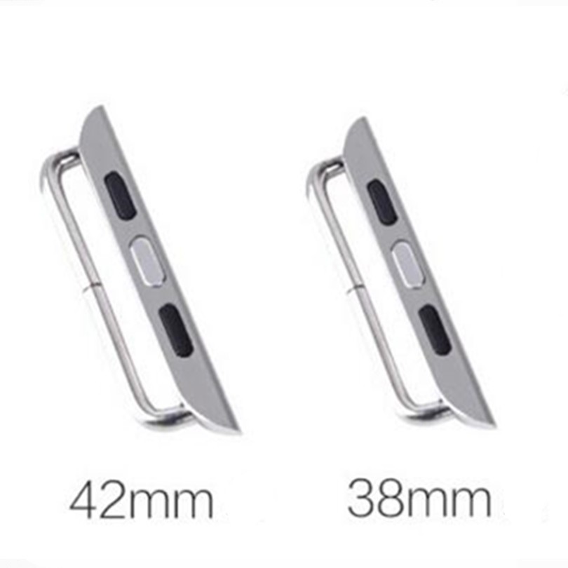 10pcs/lot Stainless Steel Watchband Adapter 1:1 For Apple Watch Band 38/40 41 42 45 44mm Chain 2 3 4 5 6 7 Connector Accessories