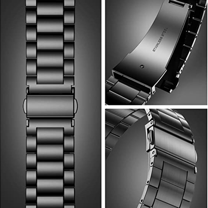 Ultrathin Stainless Steel Strap for Apple Watch 7 6 5 4 3 SE Band 38mm 40mm 44mm 45mm Metal Bracelet for iWatch Watch Series