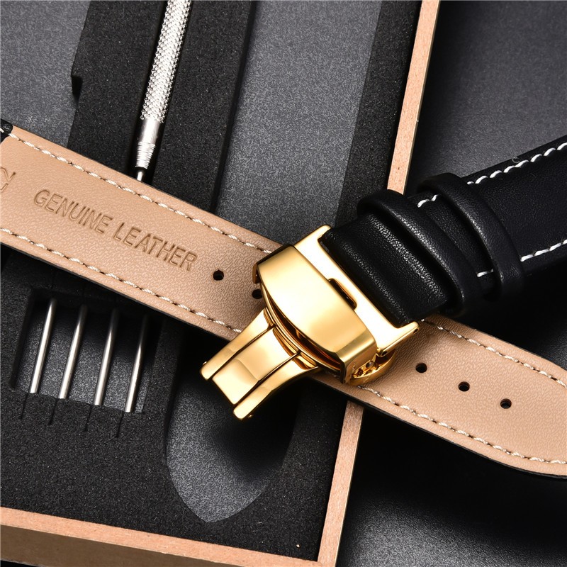 Leather Strap with Box for Huawei Watch GT 2 46mm 42mm GT2 Pro Band Bracelet for Honor Magic ES 20mm 22mm Wristwatches