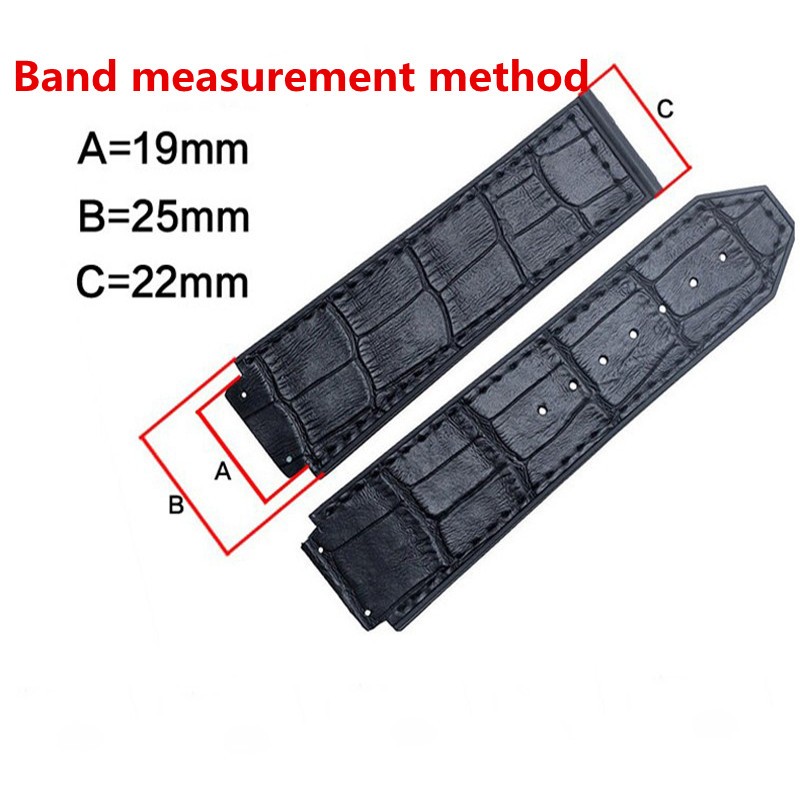 Watch Accessories Matte Leather Watch Strap For HUBLOT Hublot Big Bang Silicone Strap Women's Watch Men's Band