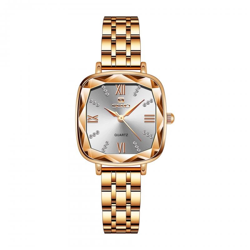 Women Watches New Women's Simplicity Casual Quartz Stainless Steel Band Watch Rose Ladies Wrist Watch Gift Montre Femme