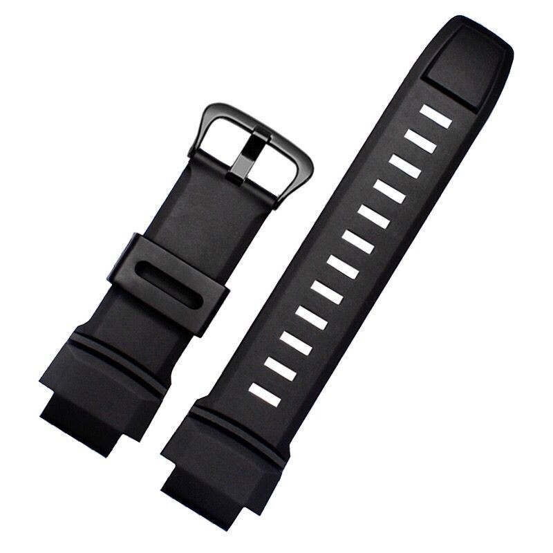 Rubber Wrist Strap For Casio PROTREK PRG-260/270/550/250 PRW-3500/2500/5100 Replacement Black Bracelet 18mm Silicone Watches