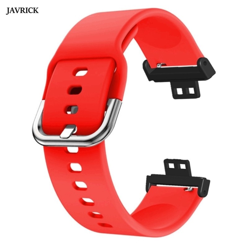 Durable Solid Color Soft Silicone Wristband Watch Wrist Strap For Huawei Watch Fit Smart Wristband Accessories