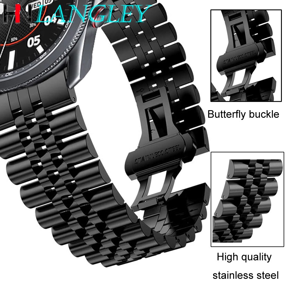 Strap for Huami Amazfit GTS /Bip Wrist Bracelet for Galaxy Watch 3 41 45mm Gear S3 Stainless Steel 22mm 20mm Sport Watch Band