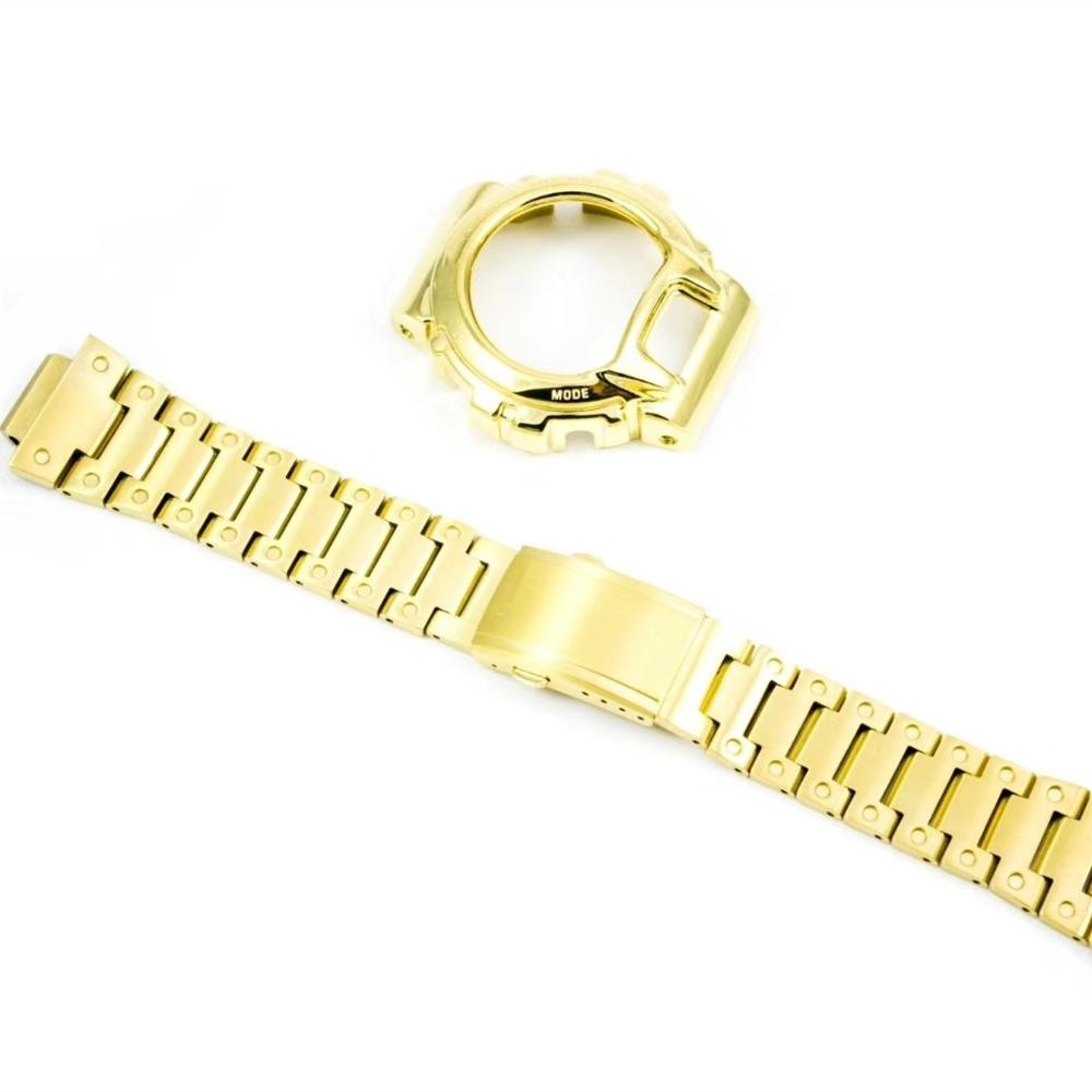 316L Stainless Steel Watchband Watch Bezel For DW6900 Watch Band Strap Watch Frame Bracelet Accessory With Repair Tool