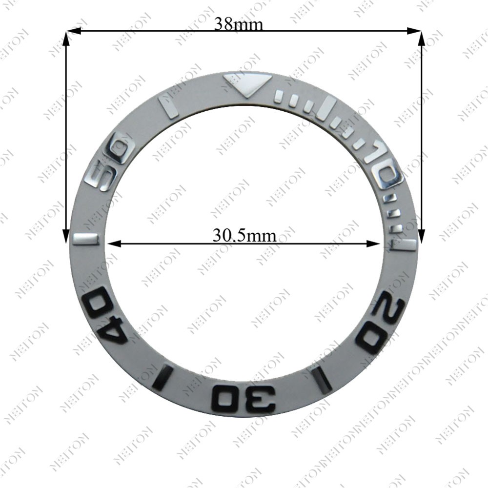 Corgeut 38mm Ceramic Bezel Insert For 40mm Mens Watch Watches Replace Accessories Watch Face Watch Bezel Inserts Different