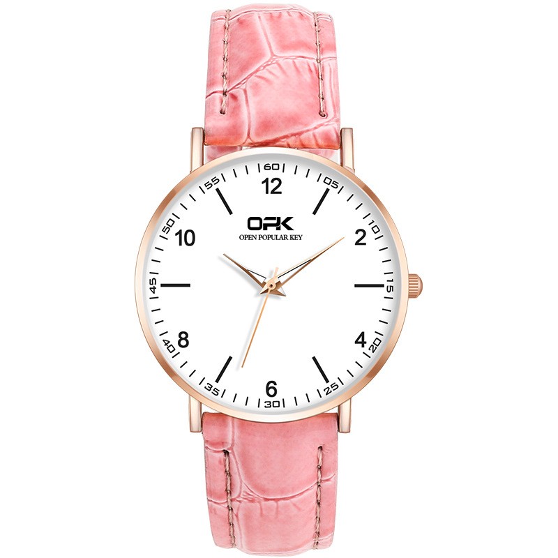 Ladies Watch Korean Fashion Trend Strap Quartz Watch, Punk Style Waterproof Luminous Luxury Leather Watch Accessories Women Gifts