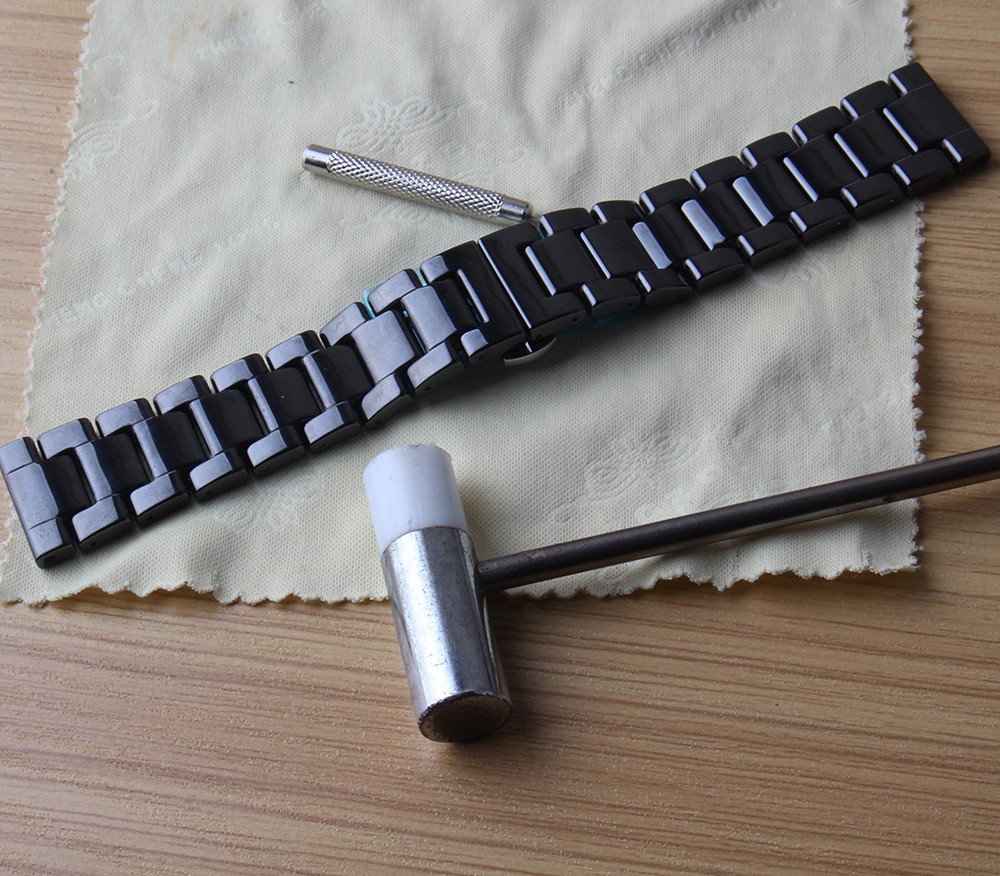 New arrival watch accessories black ceramic links for special watch straps 20mm 22mm extra links extension length straps