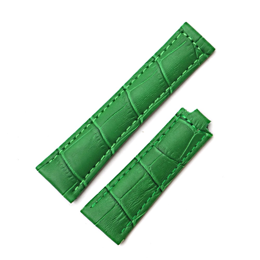 Rolamy 20mm Watch Band Strap Calf Strap Real Leather Vintage Replacement Watchbands Men Women Black Green White Brown Red Blue