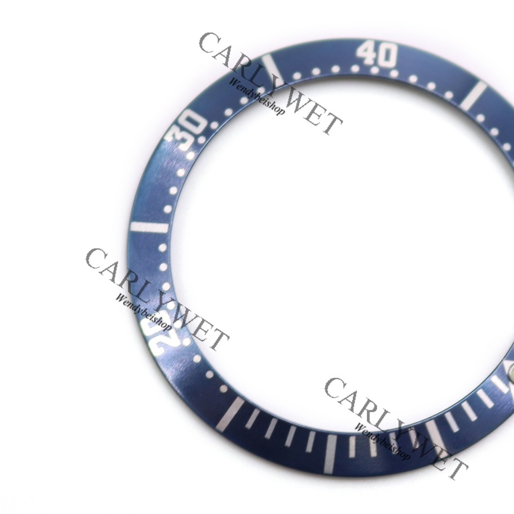 Rolamy wholesale high quality aluminum dark blue with white writing watch bezel insert for Omega Seamaster 2220