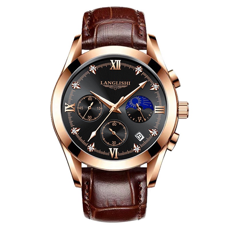 POEDAGAR-Men's Watches, New Fashion, Leather/Stainless Steel, Sports, Luminous, Chronograph, Quartz, 2021