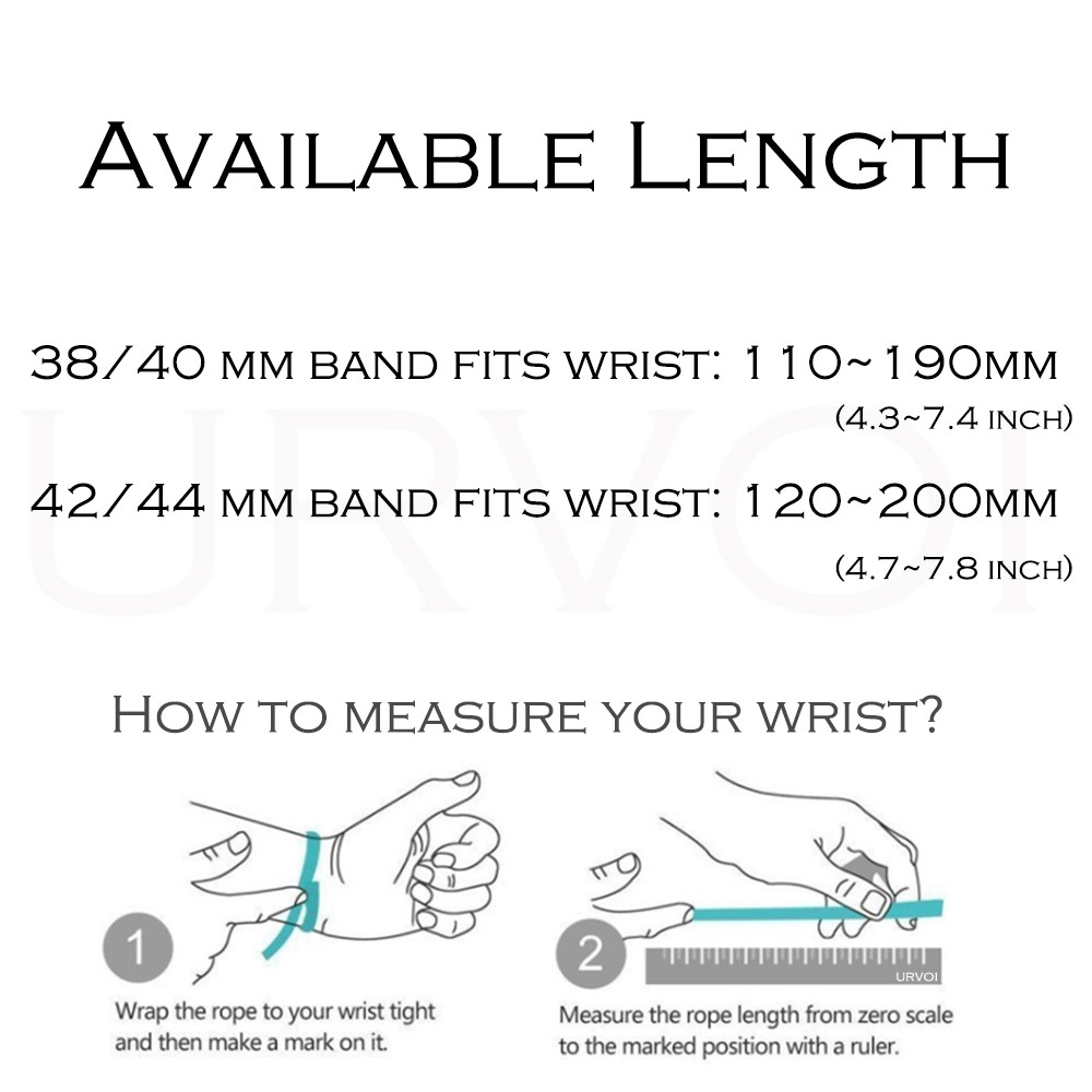 URVOI Band for Apple Watch Series 7 6 SE 5 4 321 Braided Solo Loop Stretchable Strap for iWatch Modified Buckle Modern 40 44mm