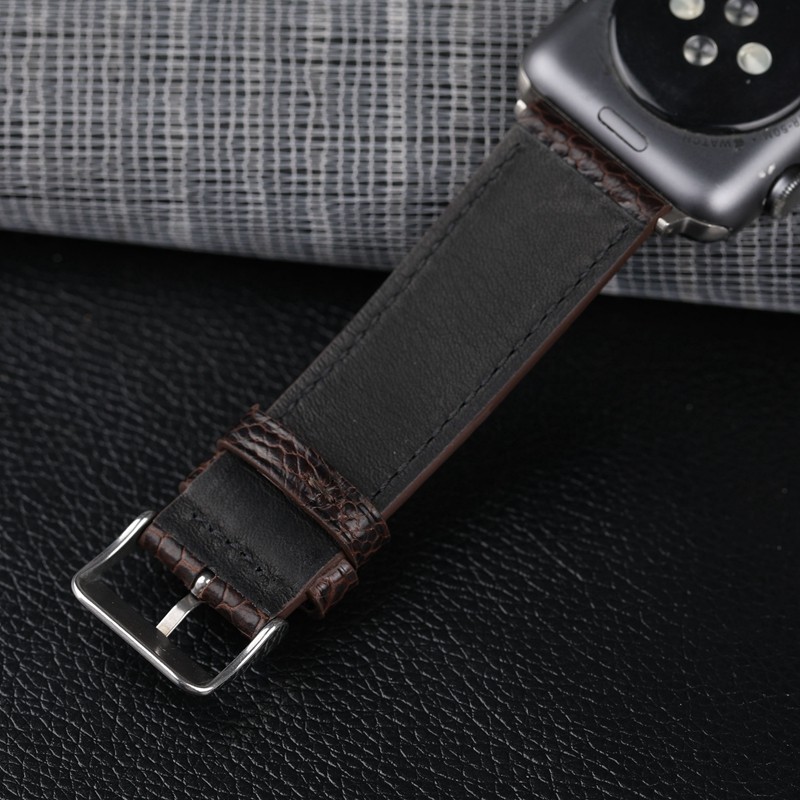 South African Ostrich Foot Leather Watchband Suitable For iwatch 44 42 40 4145mm Apple Watch Bracelet Handmade Genuine Leather