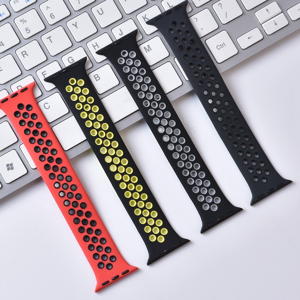 Solo Loop Strap for Apple Watch Band 44mm 40mm 38mm 42mm Breathable Silicone Flexible Strap Bracelet Band iWatch Series 3 4 5 SE 6