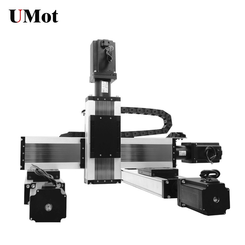 3-axis xyz linear platform cnc gantry robot 5 axis cnc xyz linear guide linear xy table for robotic arm Z 300mm